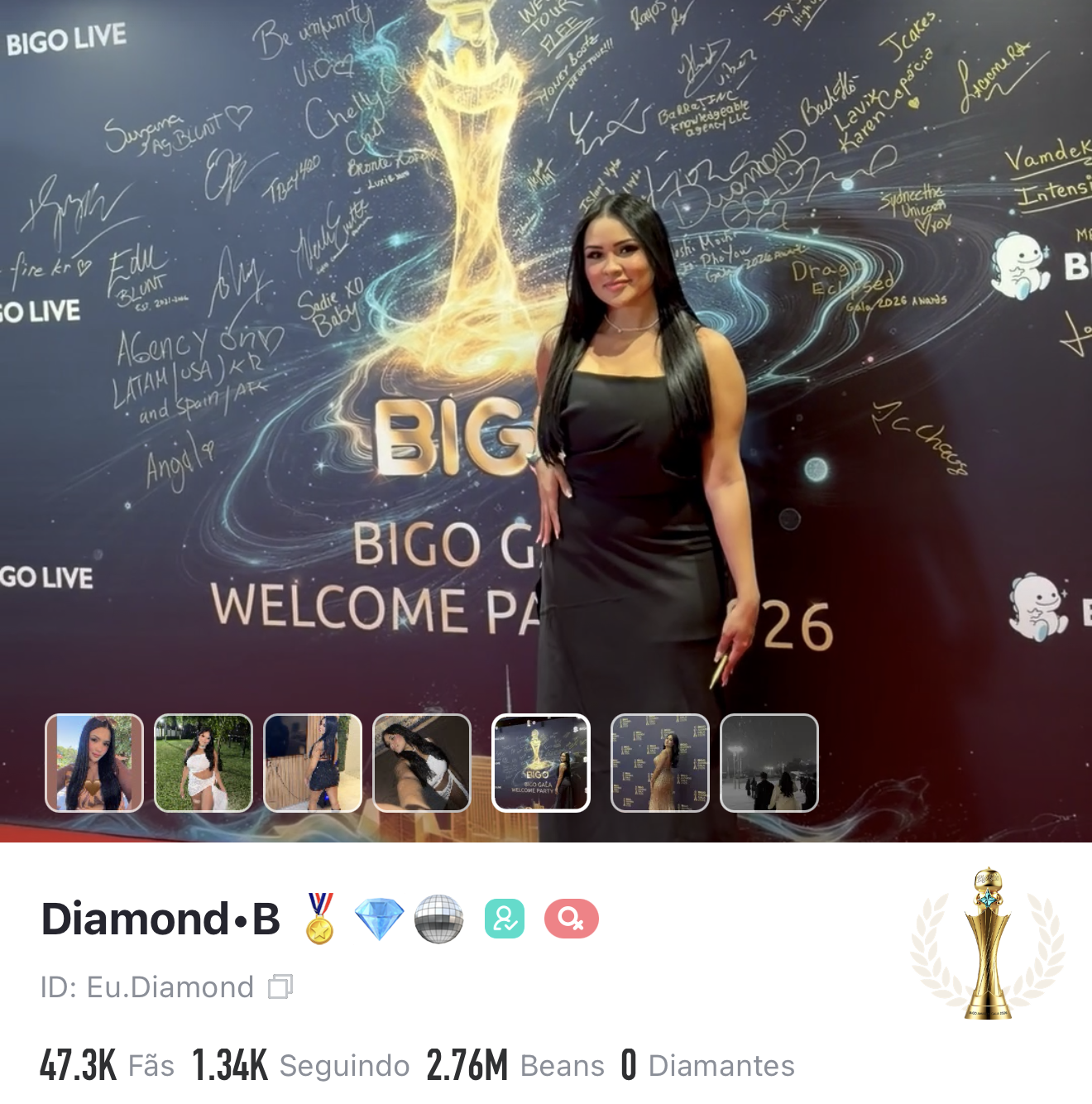 Perfil Bigo Live de Eu.Diamond